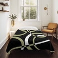 thumbnail image 4 of Black Geometric Small Tapestry for Bedroom Wall Hanging Tapestry, Modern Sage Green White Striped Art Ceiling Backdrop Tapestries Poster Blanket Wall Decor for Teens Room Living Room Dorm 23" x 28", 4 of 8