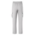 thumbnail image 4 of Cargo Pants for Men Casual Elastic Waist Athletic Gym Pants Active Fit Outdoor Workout Pants, 4 of 6