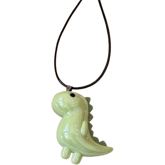 Necvior Dinosaur Pendant Necklace Adjustable Clavicle Chain Choker for Parties and Dates