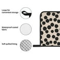 thumbnail image 5 of Oven Mitts and Pot Holders 4 Piece, Irregular black polka dots High Heat Slip Resistant Oven Mitt and Trivets Set Kitchen Oven Glove Pot Holders for Cooking Baking Grilling, 5 of 7