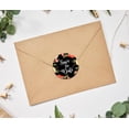 thumbnail image 2 of Darling Souvenir 45 Pcs Round Envelope Seal DIY Black Floral Border Save The Date Stickers-1.6 Inches, 2 of 4