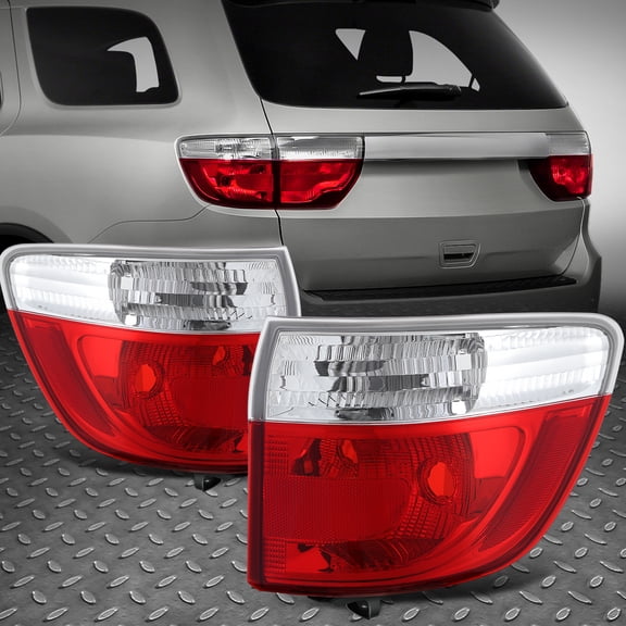 Nuvision for 11-13 Dodge Durango Factory Style Rear Outer Tail Light Brake Lamps Pair
