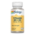 thumbnail image 1 of Vitamina D3 125mcg con K2 50mcg 120 Cáps Solaray apoyo óseo, 1 of 5