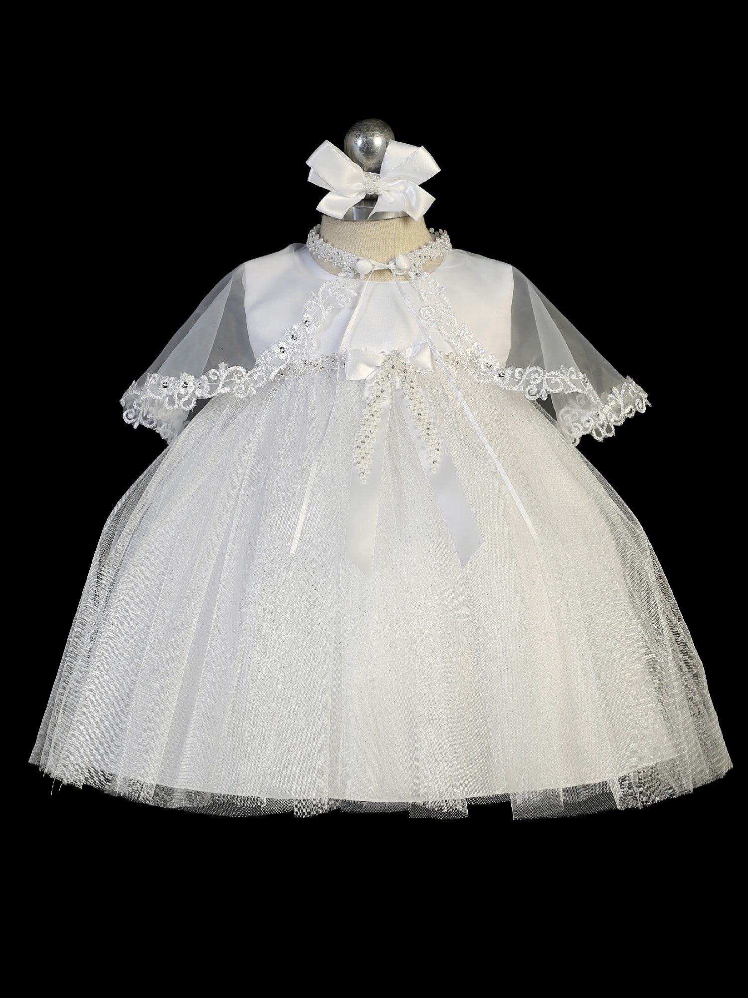 cape gown for baby girl