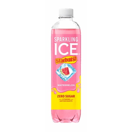 Pack of 2 Sparkling Ice Starburst Watermelon Bottle, 17 oz (Package May Vary)