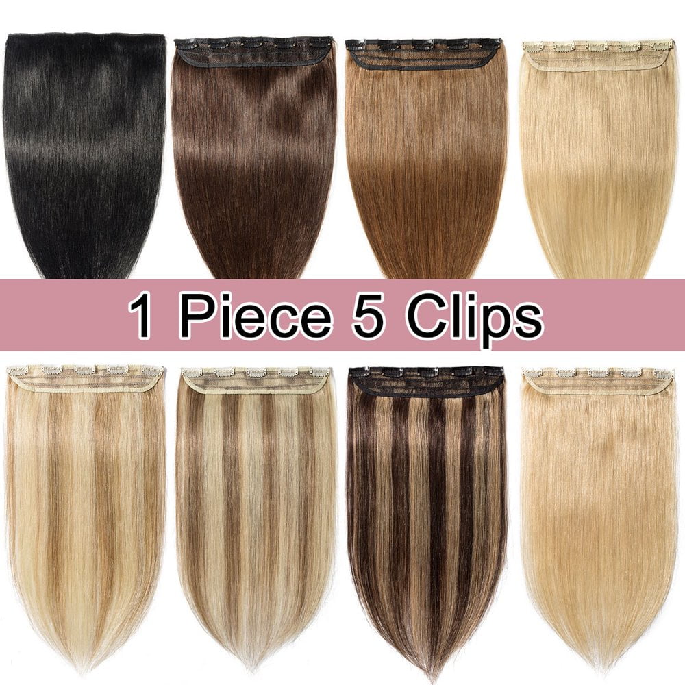 Human hair extensions 3/4 head clip on hotsell