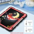 thumbnail image 2 of Fintie Rugged Case for iPad (A16) 11th Generation 11 Inch (2025), iPad 10th Generation 10.9 Inch (2022) - Heavy Duty Shockproof Kid-Friendly Protective Cover, Built-in Kickstand, Black/Red, 2 of 10