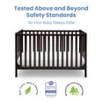 thumbnail image 6 of Delta Children Heartland 4-in-1 Convertible Baby Crib, Dark Chocolate, 6 of 9