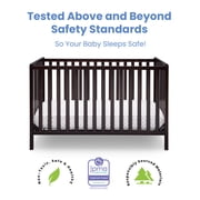 Delta Children Heartland 4-in-1 Convertible Baby Crib, Dark Chocolate