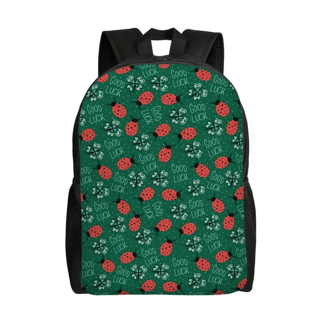 Fotbe Good Luck Ladybug Mochila de Viaje para Laptop, Mochila Ejecutiva Delgada y Resistente 15.6"