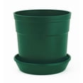 thumbnail image 5 of Austin Planter Plastic Flower Pots with Saucers, 4 inch, Hunter Green, 5 Pack, s Planter, Nursery Planter, Colorful Pots with Saucers, 5 of 5