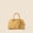 Yellow, variant on PRIYAL Genuine Leather Top Handle Purse for Women, Small Crossbody Bags Boston Barrel Handbags with Detachable Strap