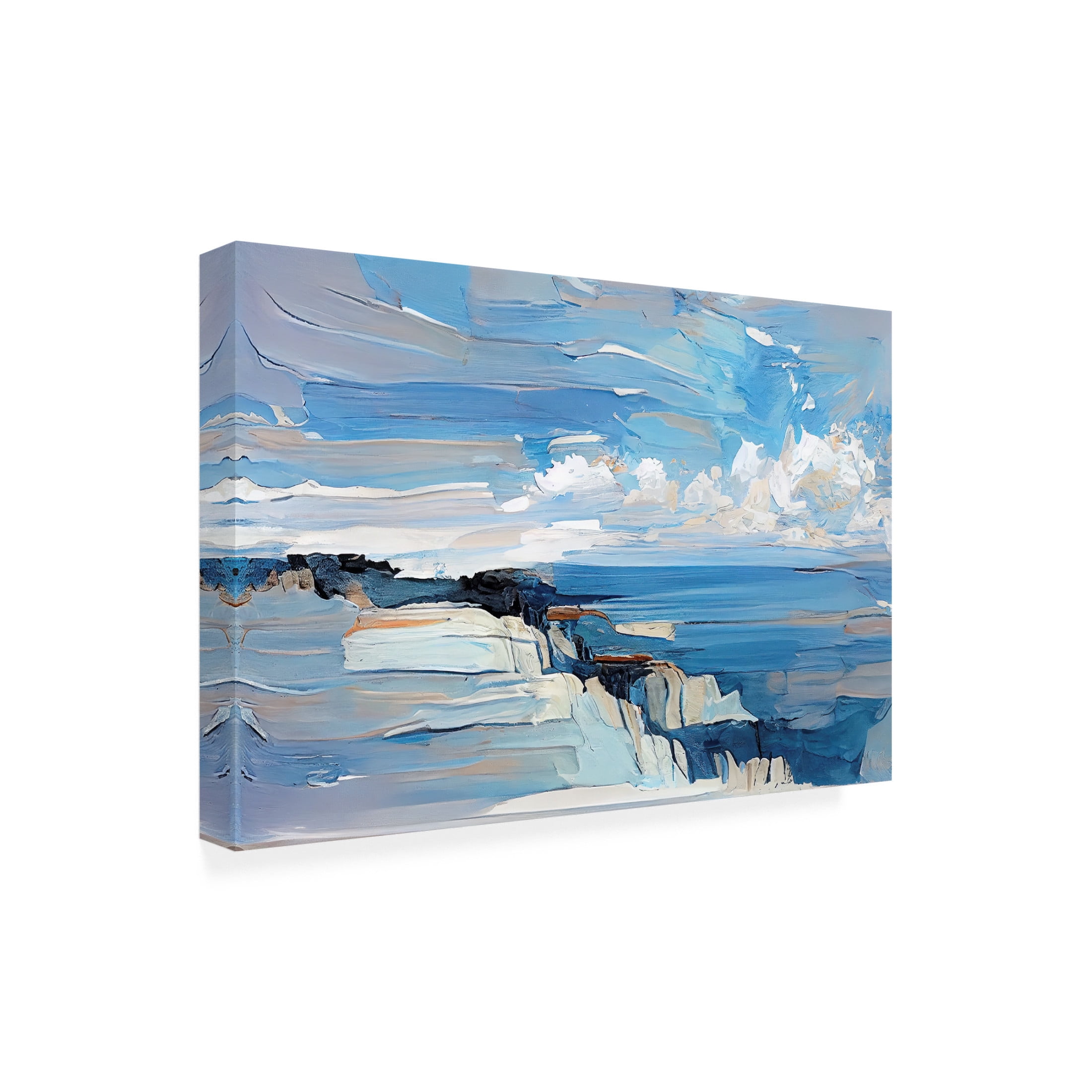 Canvas Wall Art - Sasha 'Cliff Notes' Wall Art for Living Room, Bedroom, or Office Décor by Trademark Fine Art - 19 x 12 Inches