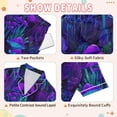 thumbnail image 4 of FORMRS Kids Short Sleeve Top and Pants Pajama Set Unisex Satin 2-Piece Sleepwear, Sizes 5-6Y, Dark Mushrooms Pattern, 4 of 8