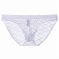 thumbnail image 6 of SGFCWSX Men's Sheer Mesh Lace Briefs** White XXXL, 6 of 6