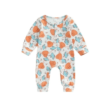 

Calsunbaby Newborn Baby Girl Boy Romper Short Sleeve Cow Print Bodysuit One Piece Ribbed Jumpsuit Pajamas Summer Outfits