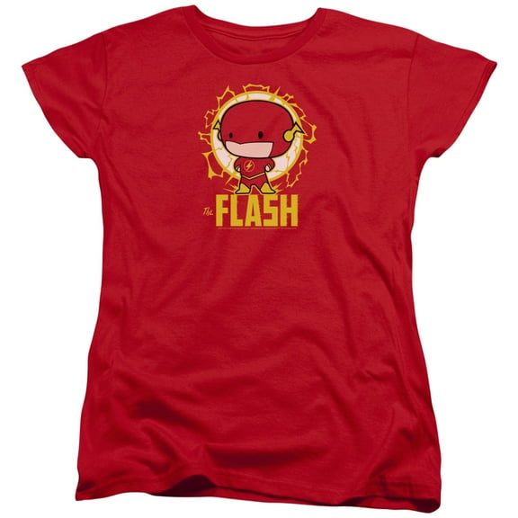 DC Flash Flash Chibi S/S Women's T-Shirt Red