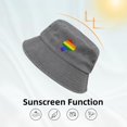 thumbnail image 4 of LGBT Flag Map of Ecuador Bucket Hat for Women Men Outdoor Sun Hat Summer Beach Travel Fishing Cap, 4 of 8
