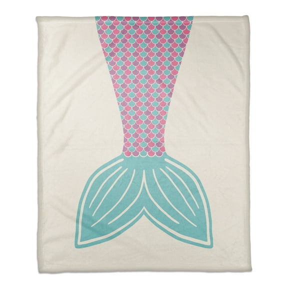 Creative Products Mermaid Tail 50x60 Coral Fleece Blanket