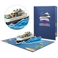 thumbnail image 2 of YIEMEEN Greeting Card Deep Sea Cruise Ship Theme PopUp 3D Greeting Cards with Envelope, 2 of 9