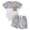 A-Grey, variant on mgoYE Newborn Baby Boy Summer Outfit Set Contrast Color Romper Tops With Elastic Waist Shorts 0 3 6 12 18 Months Cute Infant Waffle Clothes Size 6-12 Months