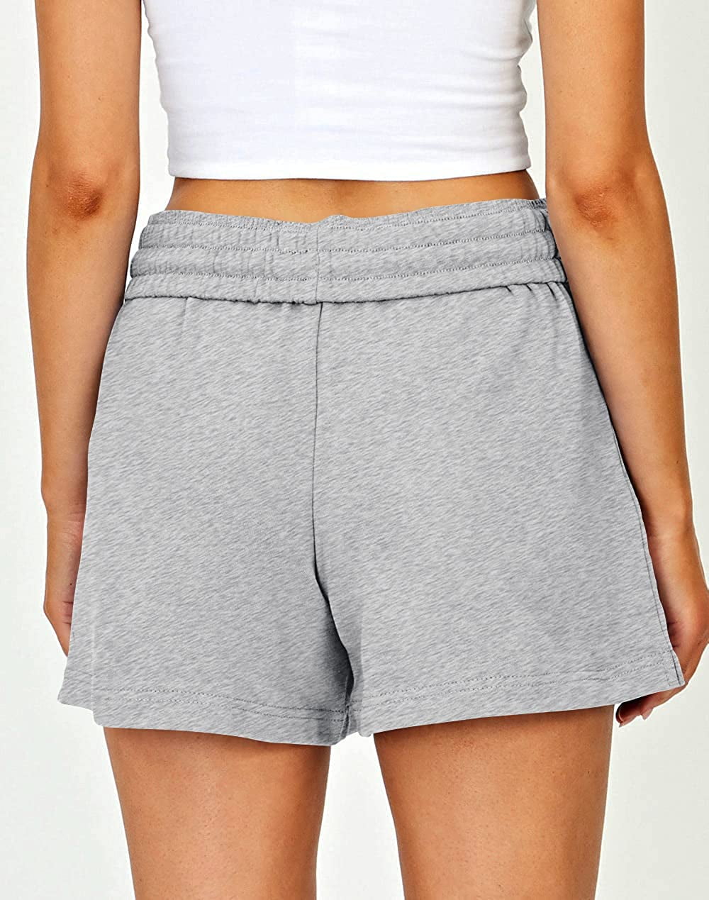 Womens Shorts Casual Summer Drawstring 