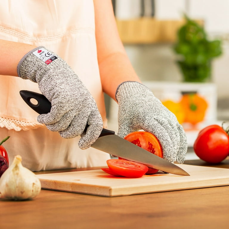 NoCry Cut Resistant Gloves Food Grade with 3 Touchscreen Capable