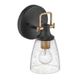 thumbnail image 5 of 51270BK Hinkley Lighting Easton - 1 Light Bath Vanity-Black/Heritage Brass Finish, 5 of 13