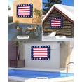 thumbnail image 4 of 4th of July Red White Stripes Star Outdoor TV Cover 60 to 65 Inch Waterproof, Patriotic Independence Day 600D Oxford TV Covers with Zipper, Outside Flat TV Screen Protector 58"Wx37"Hx4.5"D, 4 of 7