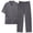 Dark Gray, variant on Men's Pajamas Set Sleepwear Pjs Lightweight Short Sleeve Button Down Pajama Comfy Sleep Sets