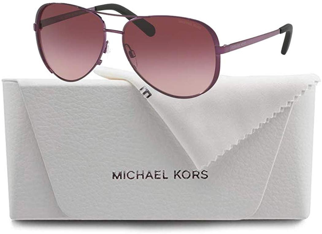 Michael Kors MK5004 CHELSEA Aviator 11588H 59M Plum/Burgundy Gradient Sunglasses For Women +FREE Complimentary Eyewear Care Kit - image 5 of 5