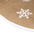 thumbnail image 3 of Faldón de bambú para árbol de Navidad, edición copo de nieve, 47 cm, yute, 3 of 6