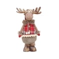 thumbnail image 1 of Estatuilla de muñeco de alce de Navidad Hugo Figura de alce navideño 20x13x42cm, 1 of 10