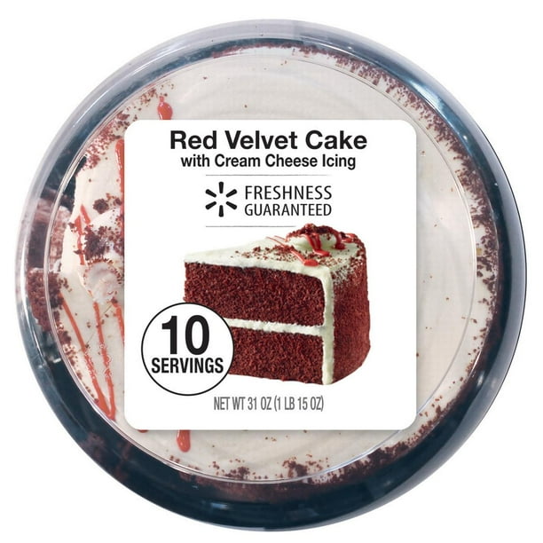Freshness Guaranteed Red Velvet Cake 31 Oz Walmart Com