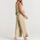 thumbnail image 5 of Puntoco 2 piezas moda mujer cuello redondo sólido sin mangas blusa + bolsillos sueltos pantalones conjuntos liquidación Puntoco Puntoco-2067, 5 of 9