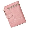 thumbnail image 1 of Cartera Corta Plegable RFID Para Mujer, Cuero De PU, Múltiples Ranuras Para Tarjetas, Bolsillo Para Monedas Con Cremallera, 1 of 7