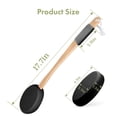 thumbnail image 6 of Bathway Lotion Applicator for Back, Feet, 2 Replacement Pads with 18" Curved Handle, Back Sunscreen Applicator for Kids, Elderly, Women, Apply Cream Medicine Moisturizer Tanner, Black, 6 of 8