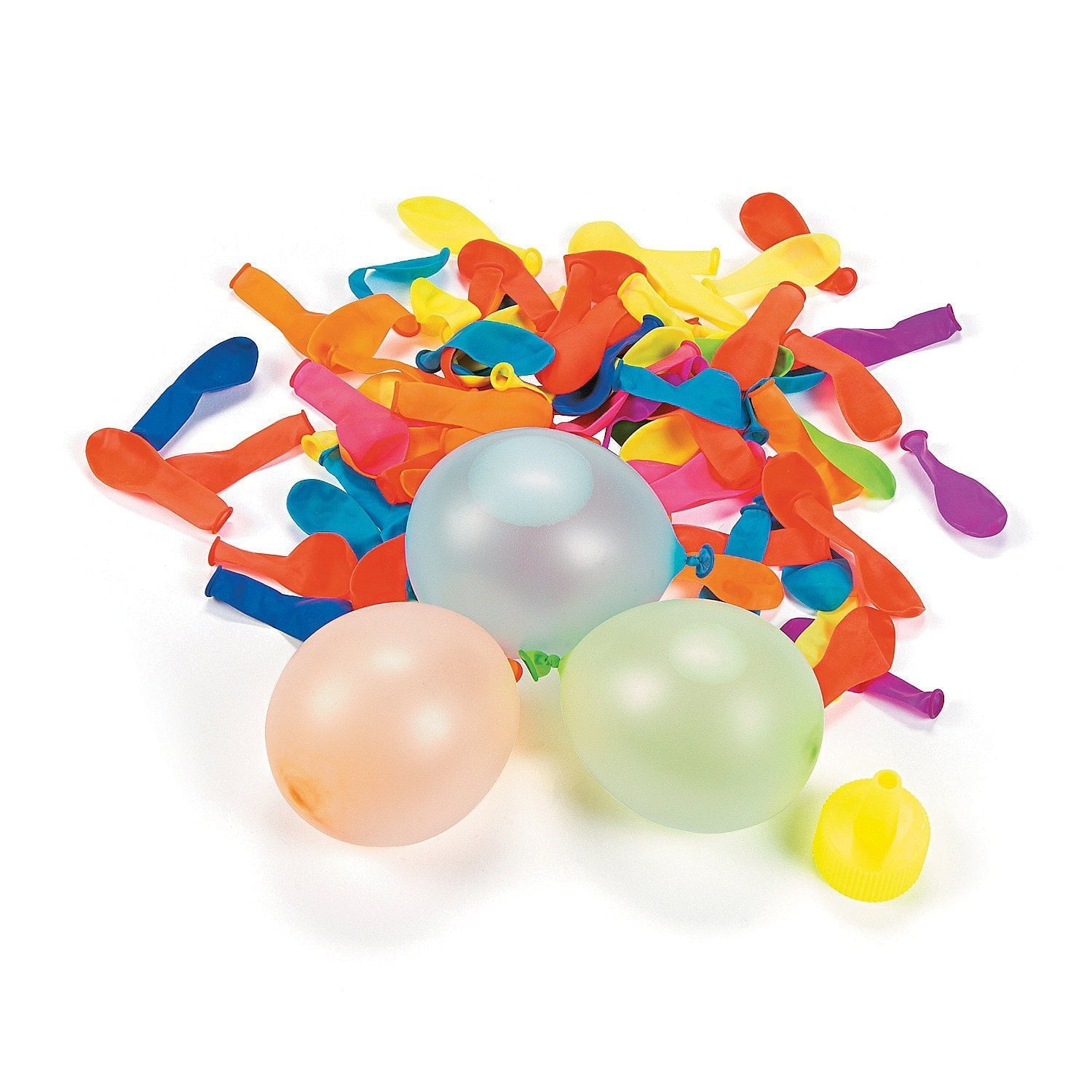 1 Pack Of 136 Latex Water Balloons With Nozzle Filler, 1.5" Nozzle