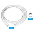 thumbnail image 3 of Uxcell Clear Vinyl Tubing, Flexible Plastic Pipe Tube Hose with 2 Clamps 1" ID x 1.18" OD x 6.5 Ft Length, 3 of 5