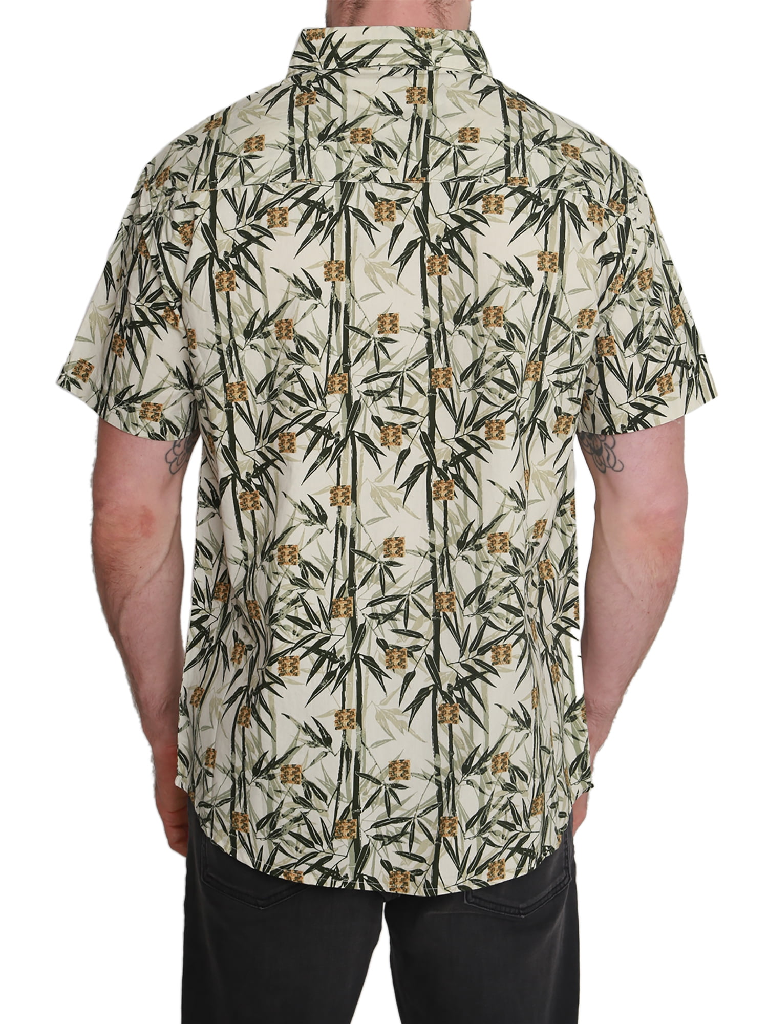 Pacific Marlin Hawaiian Woven Button-Up Cotton Shirt (Men's)