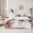 thumbnail image 4 of Erosebridal Japanese Printing Kids Twin Bedding Sets, Ink Landscapes Bedding Comforter Set, 7 Pieces, 4 of 6