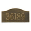 Personalized Whitehall Rolling Hills 1-Line Grand Wall Plaques in Antique Brass