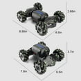 thumbnail image 3 of Remote Control Car, Spider RC Car Toy for Boys Girls Kids 4-6 7-12, Stunt Car with 360 Rotating and Double Sided, LED Lights, Music, 2Modular Batteries 40Mins, Gifts for Birthday Christmas, 3 of 8