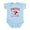 Sky Blue, variant on CafePress - Swiss Ski Team Infant Bodysuit - Baby Light Bodysuit, Size Newborn - 24 Months