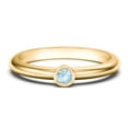 thumbnail image 1 of Classic Bezel Set Birthstone Ring - Blue Topaz (December), 1 of 4