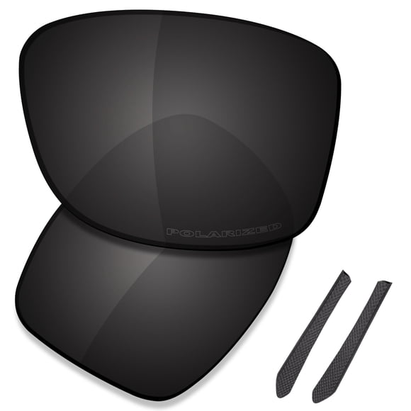 SAUCER Premium Replacement Lenses for Oakley Jupiter Squared OO9135 Sunglasses High Definition - Carbon Black Polarized