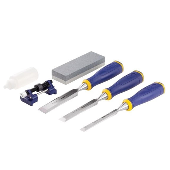 IRWIN Marples - MS500 ProTouch All-Purpose Chisel Set, 3 Piece + Sharpening Kit