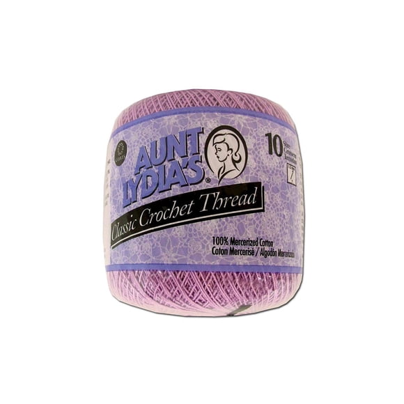 Aunt Lydia's® Classic ™ Wood Violet Crochet Thread, 350 Yards Size 10