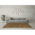 thumbnail image 3 of Ahgly Company Indoor Square Abstract Brown Modern Area Rugs, 3' Square, 3 of 4