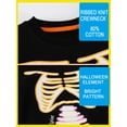 thumbnail image 6 of HWJAD Toddler Baby Halloween Glow in the Dark Tops Boy Skeleton Sweatshirt Crewneck Pullover Sweater Long Sleeve Shirt Fall Clothes 2-7 Years, 6 of 8